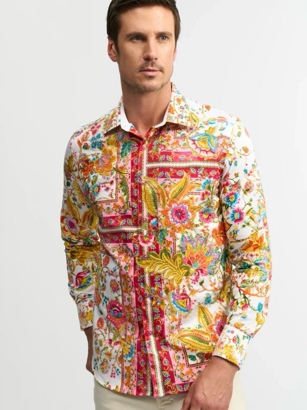 Robert Graham Limited Edition "Giverny Flowers" Shirt - Picture 2 of 14